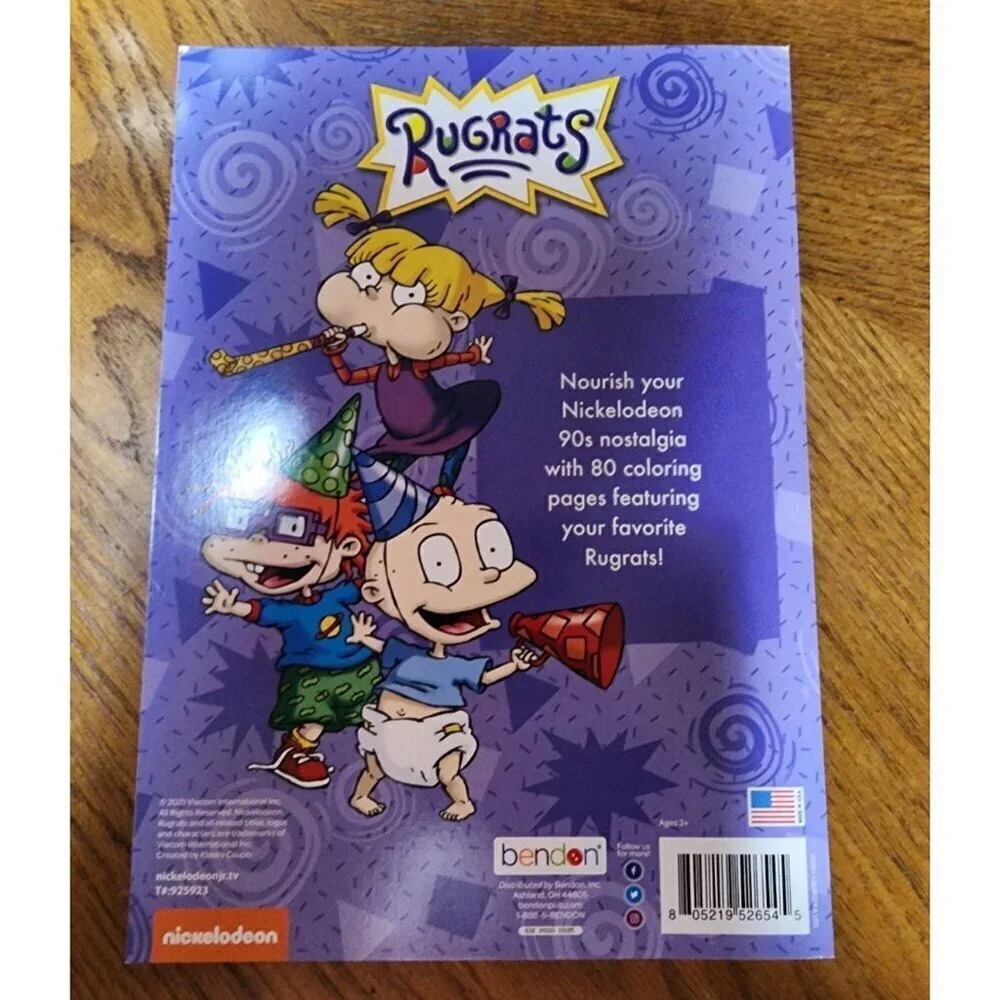 Rugrats Retro Jumbo Coloring Book 90s Kid Y2k Nickelodeon NEW 2021 edition